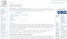 
							         URS Corporation - Wikipedia								  
							    