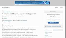 
							         Ursachen und Folgen der portalen Hypertonie - Springer								  
							    