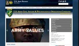 
							         U.S. Army Reserve > Commands > Functional > USACAPOC ...								  
							    