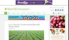 
							         US: Curry & Co enters partnership with Ensign family - Fresh Fruit Portal								  
							    