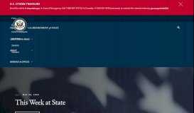 
							         U.S. Department of State - United States Department of State								  
							    