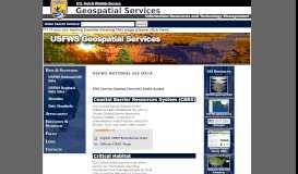 
							         U.S. Fish and Wildlife Geospatial Services Home								  
							    