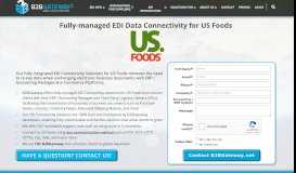 
							         US Foods Fully-managed EDI | B2BGateway								  
							    