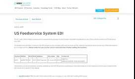 
							         US Foodservice System Conversions For EDI - 1EDI								  
							    