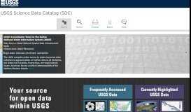 
							         U.S. Geological Survey Science Data Catalog - USGS								  
							    