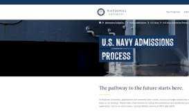 
							         U.S. Navy Admissions Process - National University								  
							    
