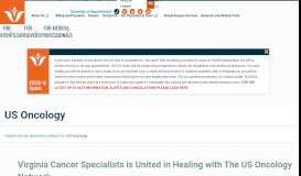 
							         US Oncology - Virginia Cancer Specialists								  
							    