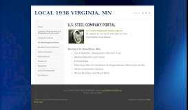 
							         U.S. Steel Employee Portal - LOCAL 1938 VIRGINIA, MN								  
							    