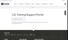 
							         US Training Support Portal - Saab Group								  
							    