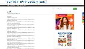
							         USA | - EXTINF IPTV Stream Index								  
							    