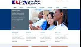 
							         USA Managed Care Organization								  
							    
