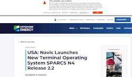 
							         USA: Navis Launches New Terminal Operating System ...								  
							    