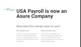 
							         USA Payroll is now an Asure Software Company								  
							    