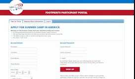 
							         USA Summer Camp - Footprints Participant Portal								  
							    