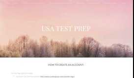 
							         USA TEST PREP - Thorne Zone - Weebly								  
							    