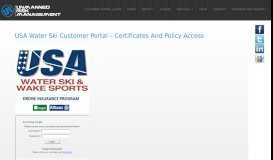 
							         USA Water Ski Customer Portal – Certificates And Policy Access ...								  
							    