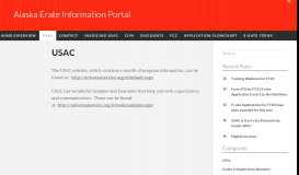
							         USAC – Alaska Erate Information Portal								  
							    