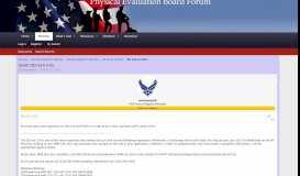 
							         USAF DD-214 Info | Physical Evaluation Board Forum								  
							    