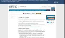 
							         Usage Statistics - Oxford University Press								  
							    