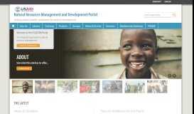 
							         USAID Natural Resource Management and Development Portal								  
							    