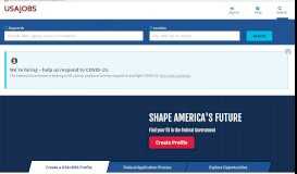 
							         USAJOBS - The Federal Government's official employment site								  
							    