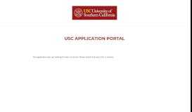 
							         USC Application Portal - Home								  
							    