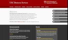 
							         USC Business Services								  
							    