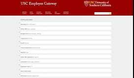 
							         USC Employee Gateway | USC								  
							    