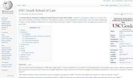 
							         USC Gould School of Law - Wikipedia								  
							    