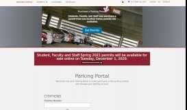 
							         USC Parking Services - Parking Portal								  
							    