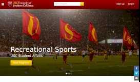 
							         USC Rec Sports Web Portal								  
							    