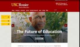 
							         USC Rossier School of Education - University of Southern California								  
							    