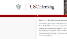 
							         USC StarRez Grad Portal - Welcome to the USC Graduate Housing ...								  
							    