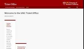 
							         USC Ticket Office - Ticket Office								  
							    