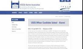 
							         USCGA Alumni Community - Welcome to OCS! An Update from Within!								  
							    