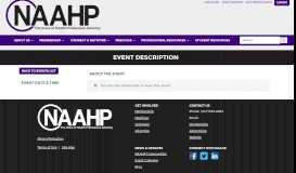 
							         USciences Health Professions Fair in Philadelphia - NAAHP WWW Site								  
							    