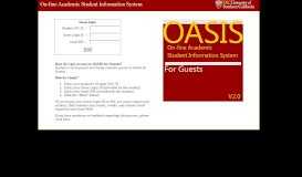
							         USC:OASIS:Guest Login - University of Southern California								  
							    