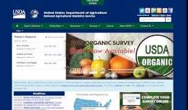 
							         USDA - National Agricultural Statistics Service Homepage								  
							    