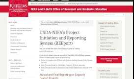 
							         USDA-NIFA's Project Initiation and Reporting System (REEport ...								  
							    