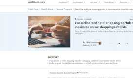 
							         Use airline and hotel shopping portals to boost rewards - CreditCards ...								  
							    
