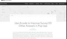 
							         Use Arcade to Improve Survey123 Other Answers in Pop Ups ...								  
							    