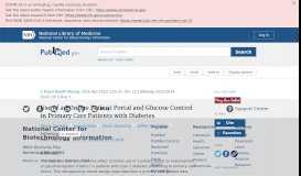 
							         Use of an Online Patient Portal and Glucose Control in Primary ... - NCBI								  
							    