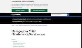 
							         Use the Child Maintenance Service or Child Support Agency (CSA ...								  
							    