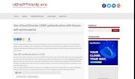 
							         Use vCloud Director LDAP authentication with Veeam self-service portal								  
							    