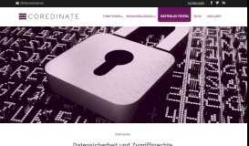 
							         Usecase: Datensicherheit und Zugriffsrechte | COREDINATE								  
							    
