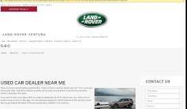 
							         Used Car Dealer near Me Ventura CA | Land Rover Ventura								  
							    