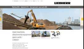 
							         Used machines, equipments, spareparts | portal Liebherr								  
							    