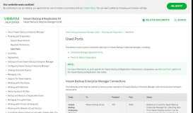 
							         Used Ports - Veeam Backup Enterprise Manager Guide								  
							    