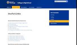 
							         Useful Documents | College in High School | University of Pittsburgh								  
							    