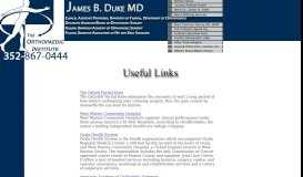 
							         Useful Information Links - James B Duke, MD PA								  
							    